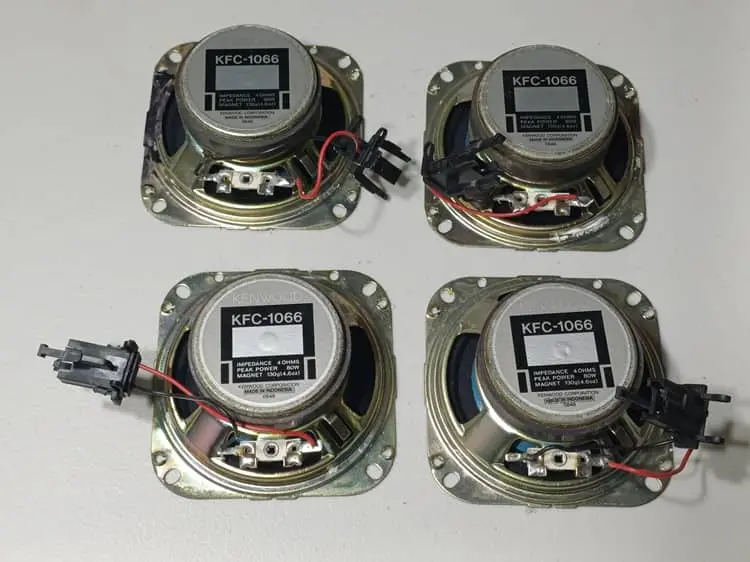 1992 Jaguar XJ40 Sovereign 4.0 Kenwood Speakers 40hm 80W, Set of 4 image 2