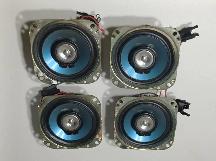 1992 Jaguar XJ40 Sovereign 4.0 Kenwood Speakers 40hm 80W, Set of 4