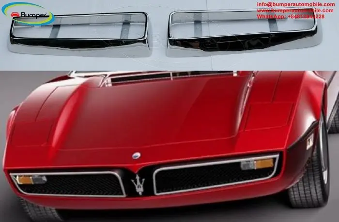 Maserati bumper and grill classic car image 4