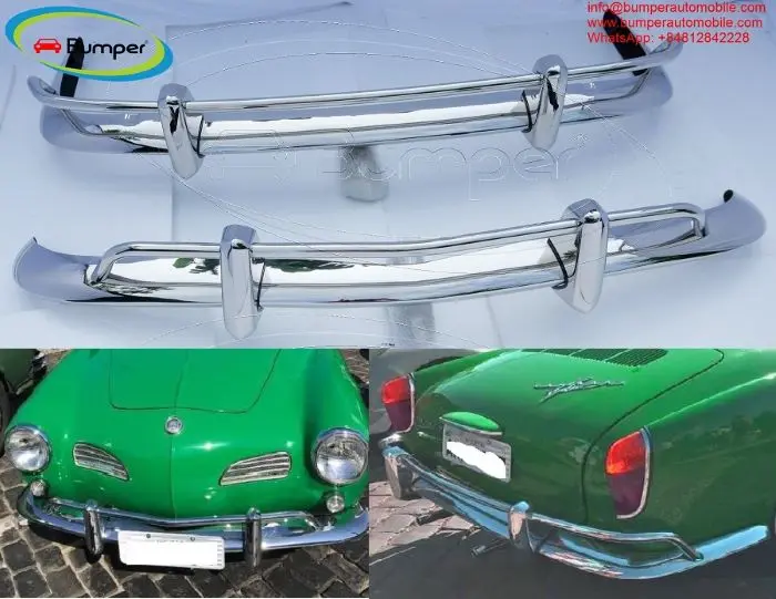Volkswagen Karmann Ghia US type bumper (1955 – 1971) by stainless steel  (VW Karmann Ghia USA Stoßfänger) image 3