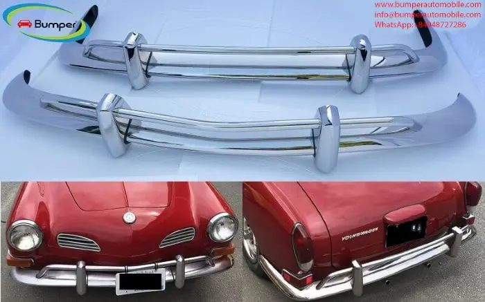 Volkswagen Karmann Ghia US type bumper (1955 – 1971) by stainless steel  (VW Karmann Ghia USA Stoßfänger) image 4