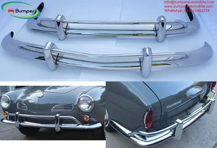 Volkswagen Karmann Ghia US type bumper (1955 – 1971) by stainless steel  (VW Karmann Ghia USA Stoßfänger) image 2