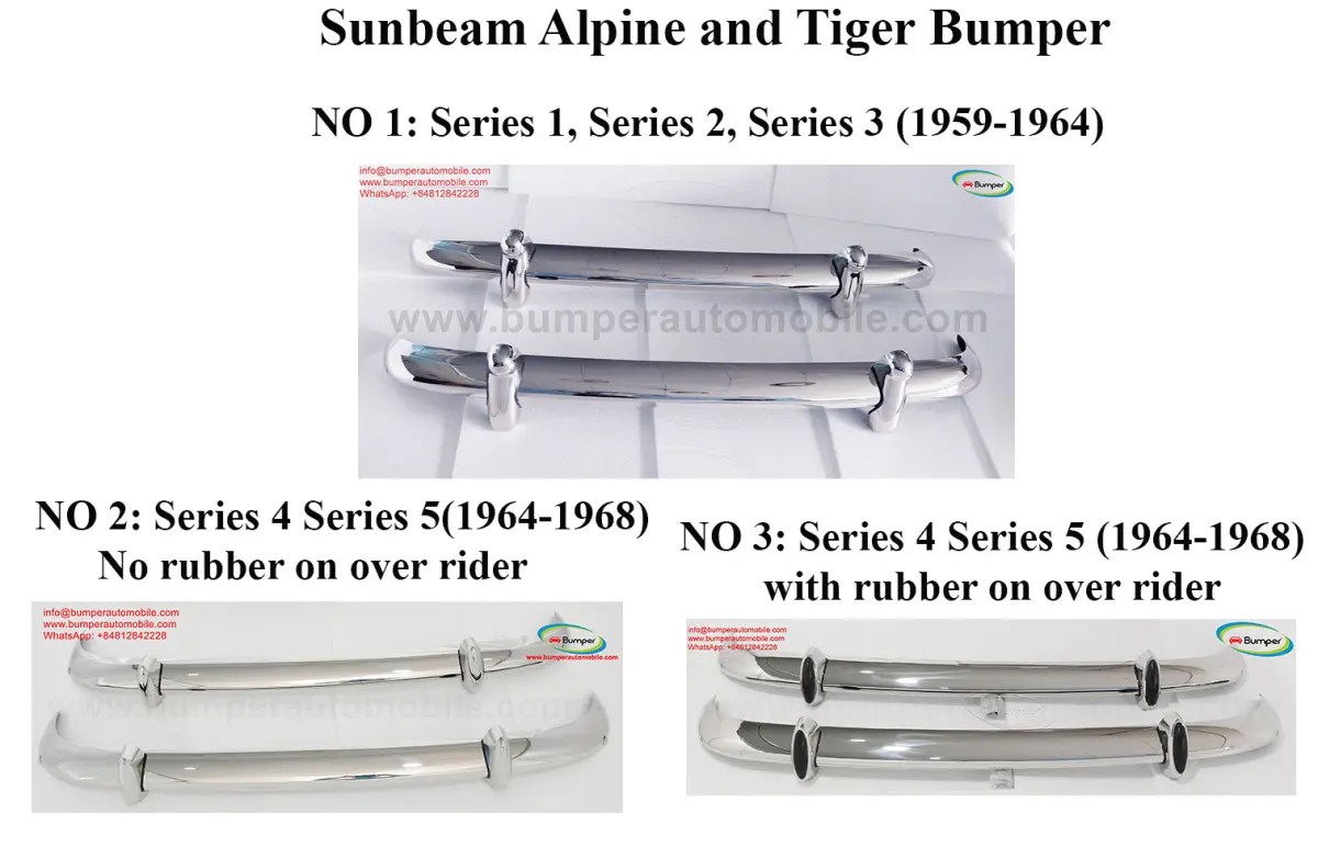 Sunbeam Alpine S1 S2 S3 S4 S5 and Sunbeam Tiger Sunbeam Alpine S1 S2 S3 S4 S5 and Sunbeam Tiger